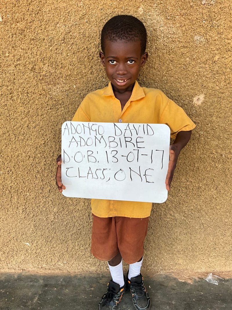 David Adombire Adongo from Ghana