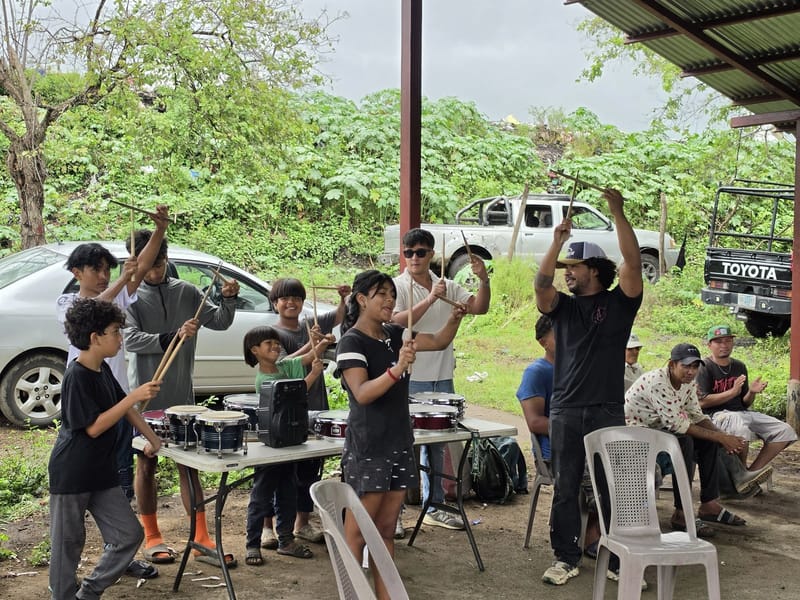 Lunchtime entertainment from the local music school - Nicaragua 2026